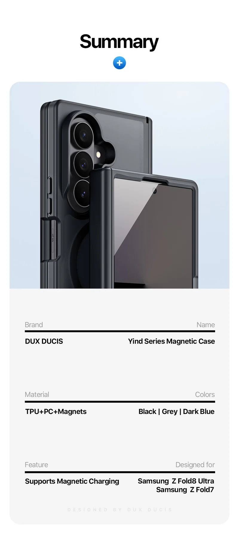 DUXDUCIS Phone Case for Samsung Fold8 Ultra Fold7 product details 15