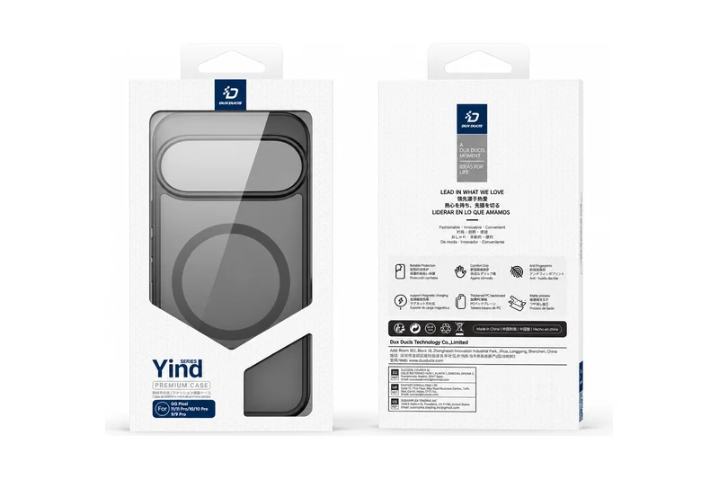 DUXDUCIS Phone Case for Google Pixel 11/11 Pro/10/10 Pro/9/9 Pro with Magnetic - Yind Series retail packaging front and back for Google Pixel 11, 11 Pro, 10, 10 Pro, 9 and 9 Pro