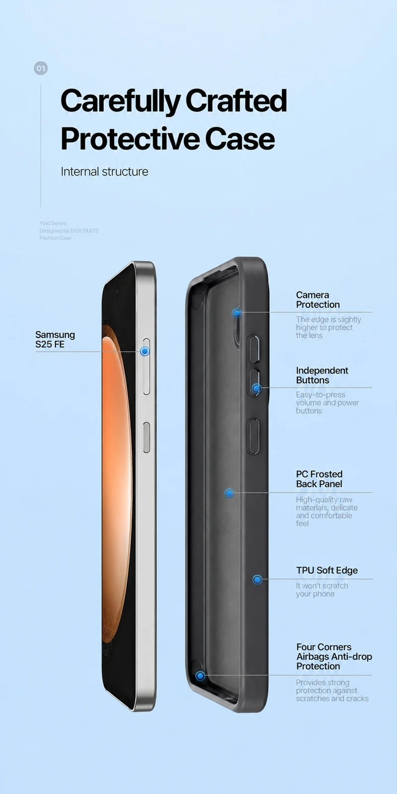 DUXDUCIS Phone Case for Samsung S26 FE-S25 FE product details 4