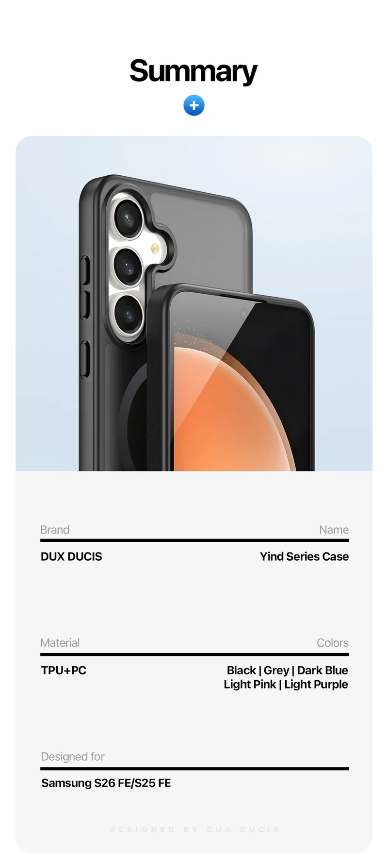 DUXDUCIS Phone Case for Samsung S26 FE-S25 FE product details 12