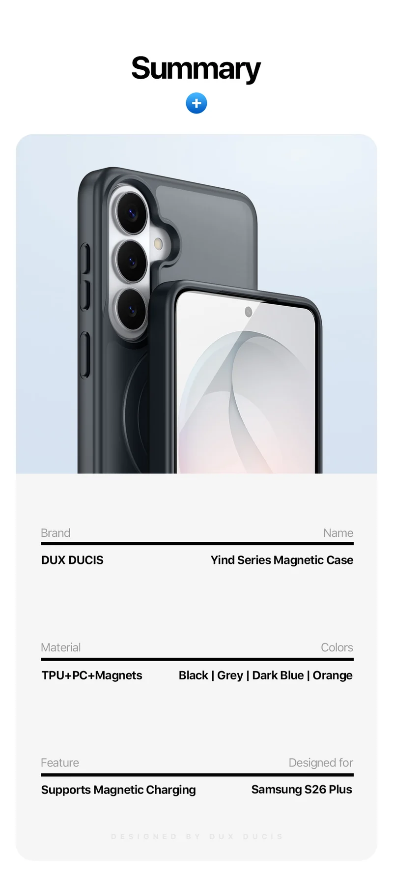 DUXDUCIS Phone Case for Samsung S26 Plus With Stand product details 16