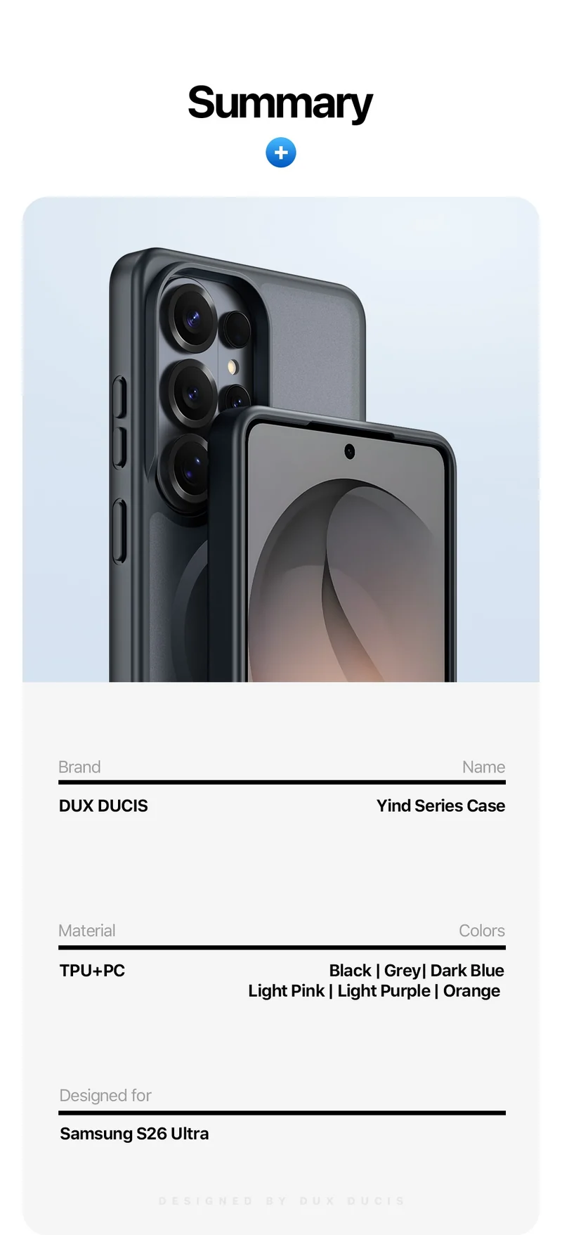DUXDUCIS Phone Case for Samsung S26 Ultra with Magnetic product details 14