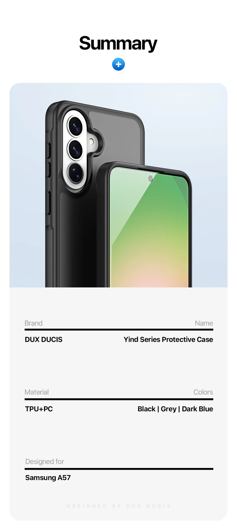DUXDUCIS Phone Case for Samsung A57 without Magnetic product details 12