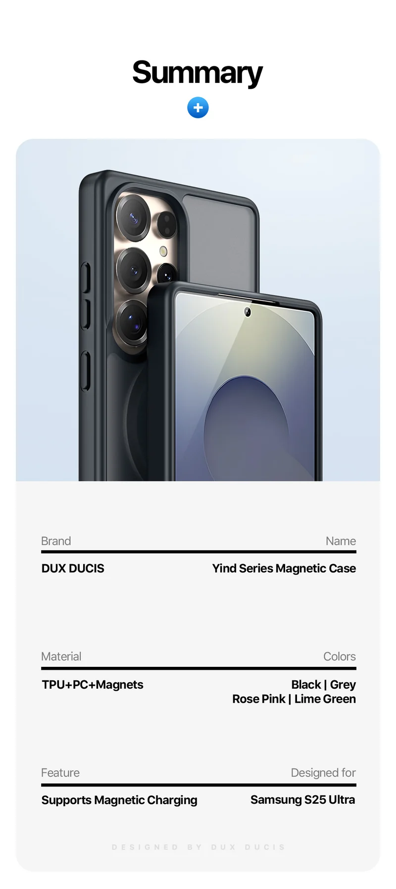 DUXDUCIS Phone Case for S25 Ultra product details 14