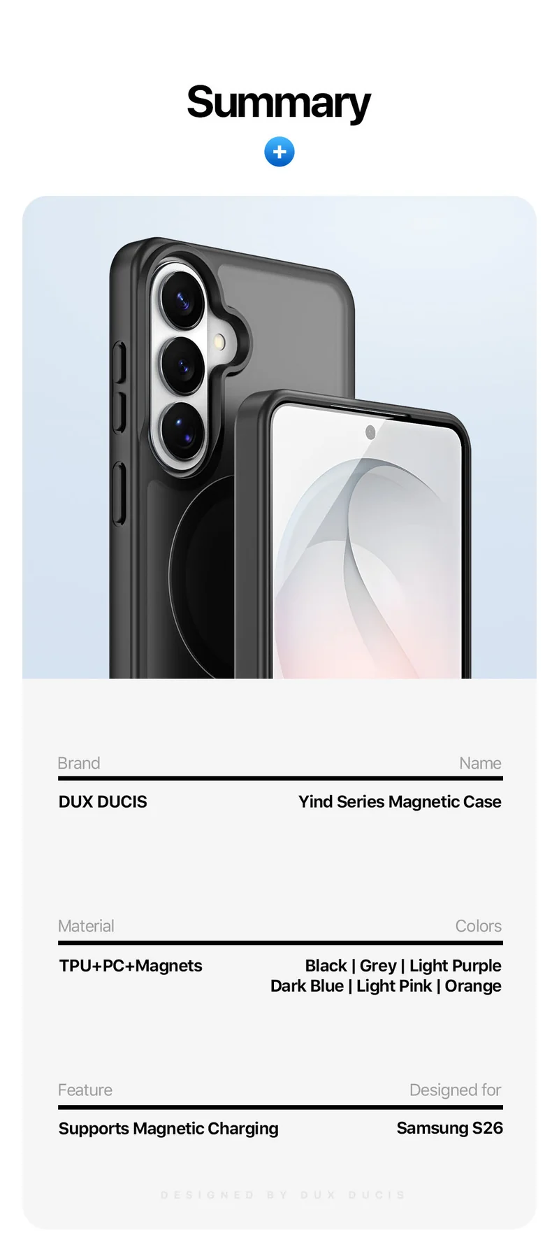 DUXDUCIS Phone Case for Samsung S26 product details 14