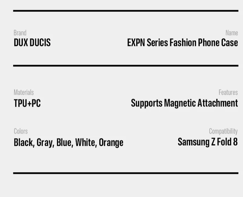 DUXDUCIS Phone Case for Samsung Z Fold 8 product details 8