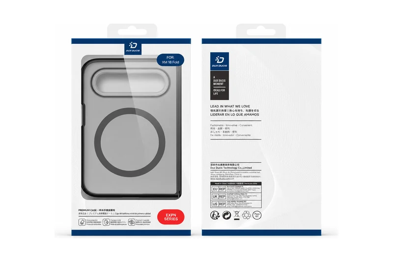 DUXDUCIS Phone Case for Xiaomi 18 Fold - EXPN Series Xiaomi 18 Fold retail packaging front and back