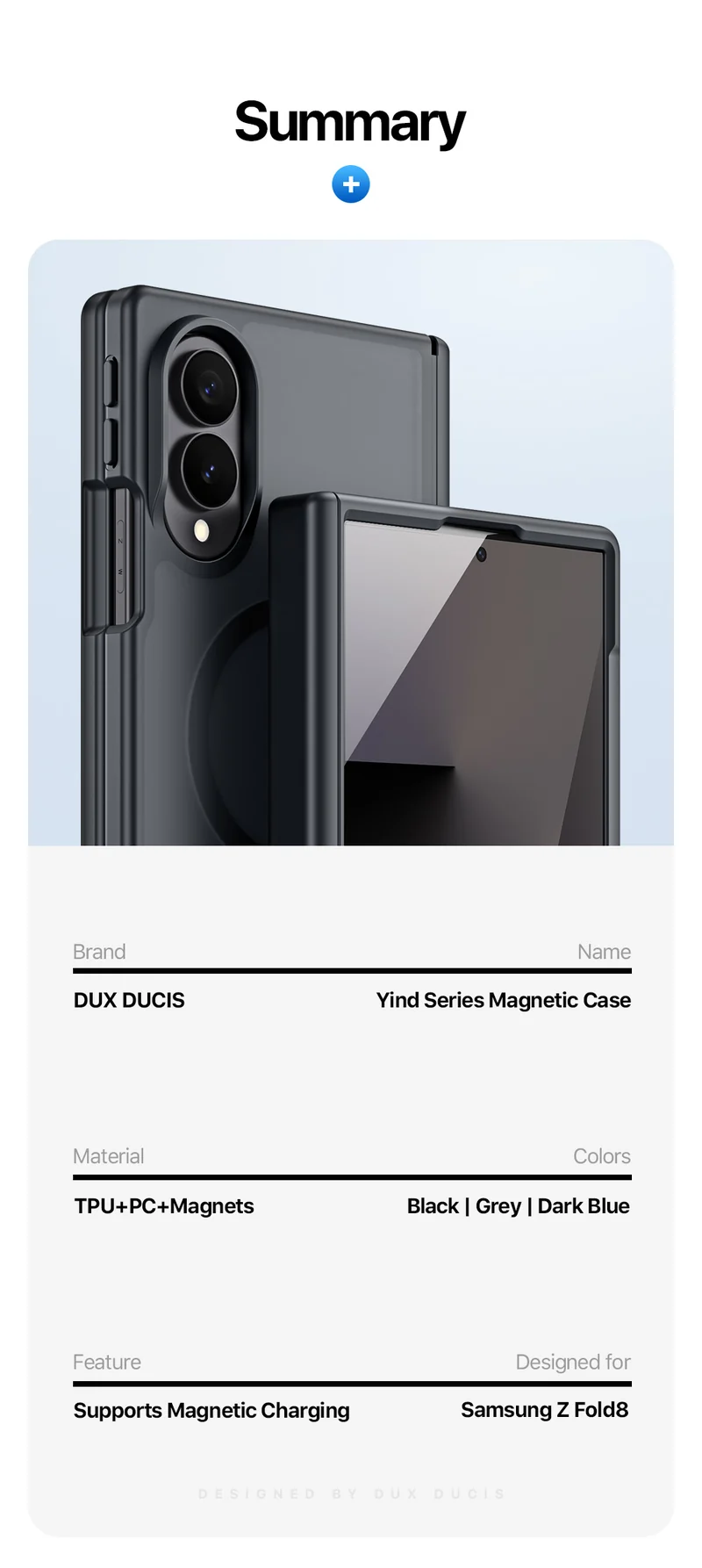 DUXDUCIS Phone Case for Samsung Z Fold8 product details 14