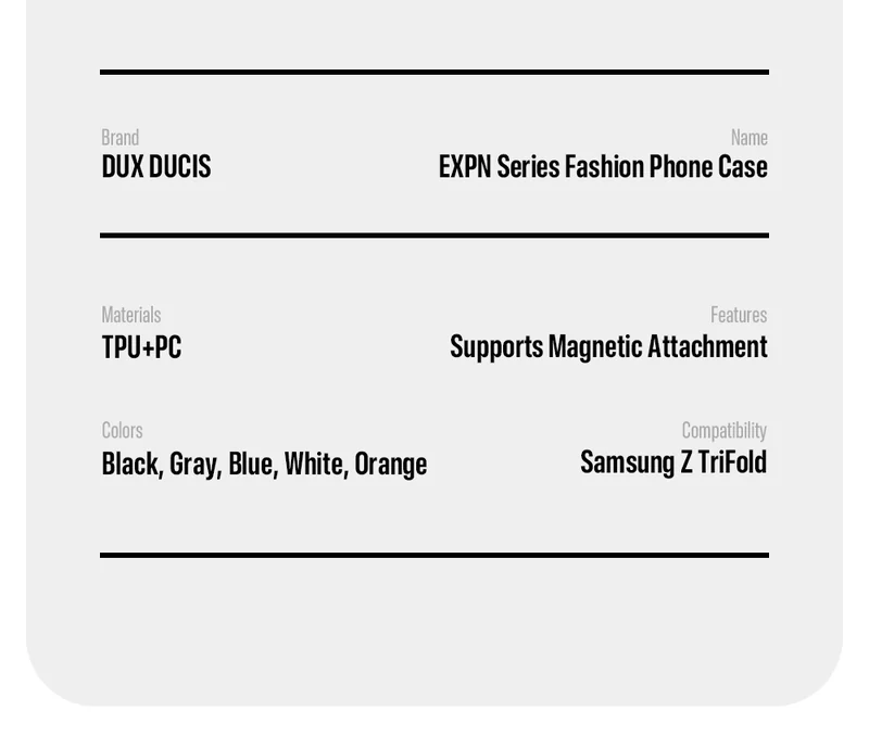 DUXDUCIS Phone Case for Samsung Z-TriFold product details 15