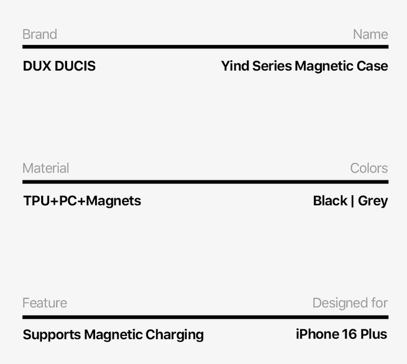 DUXDUCIS Phone Case for iPhone 16 Plus with Stand product details 7