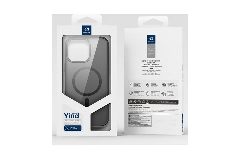 DUXDUCIS Phone Case for iPhone 16 Pro - retail packaging front and back