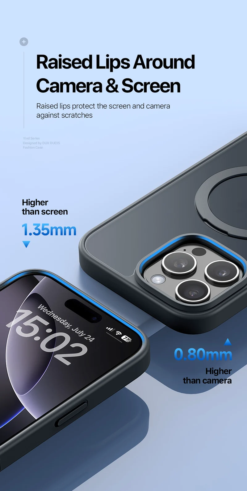 DUXDUCIS Phone Case for iPhone 16 Pro Max with Stand product details 13