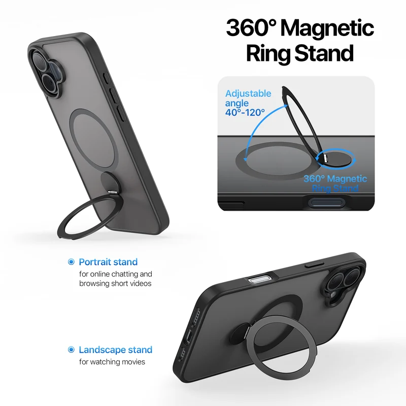 DUXDUCIS Phone Case for iPhone 16 with Stand product details 1