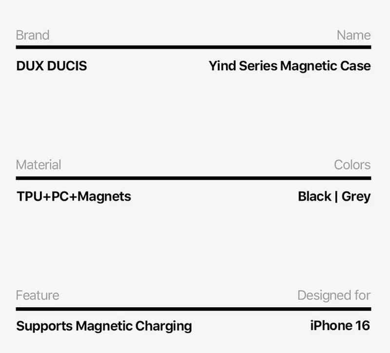 DUXDUCIS Phone Case for iPhone 16 with Stand product details 7