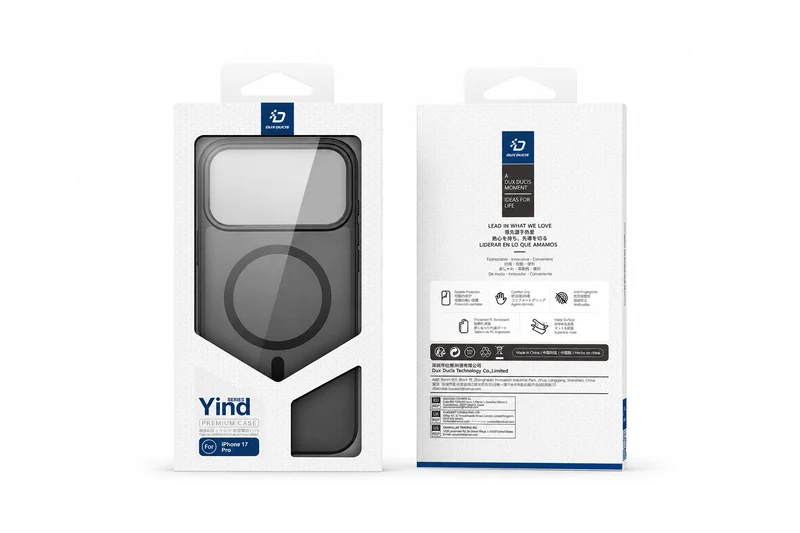DUXDUCIS Phone Case for iPhone 17 Pro V2 - Retail packaging front and back