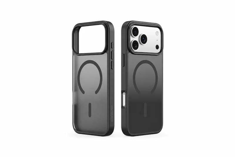 DUXDUCIS Phone Case for iPhone 17 Pro with Magnetic - Black case inside and outside angles