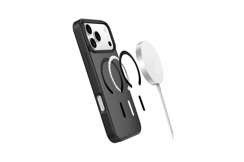 DUXDUCIS Phone Case for iPhone 18 &17 Pro - Open-arc magnetic alignment and charging illustration
