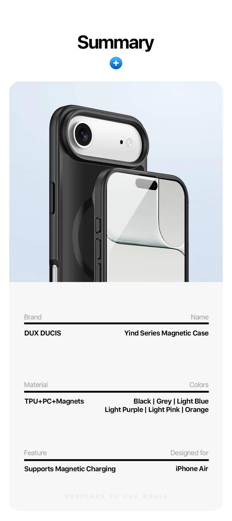 DUXDUCIS Phone Case for iPhone-Air-V1 product details 14