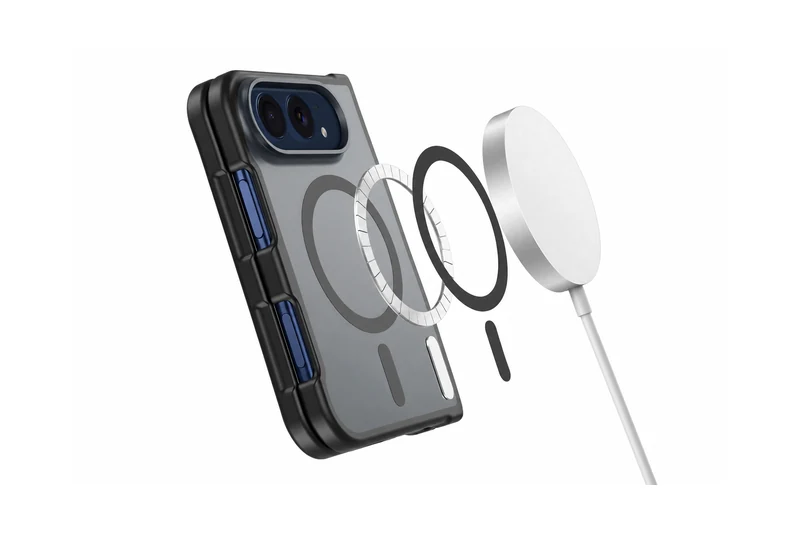 DUXDUCIS iPhone Case for iPhone Duo - Closed-ring magnetic alignment and charging illustration for the standard case