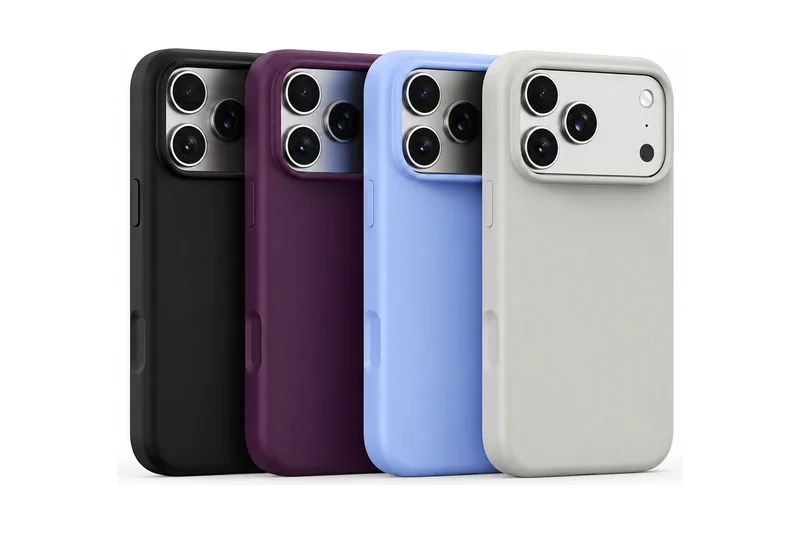 DUXDUCIS Phone Case for iPhone17 /18 Pro - Four colors: Black, Off-white, Light Blue and Dark Cherry